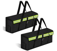 NUTKIT Lipo Battery Safe Bag, Fireproof Explosion-Proof lithium-battery safety Bag for Large Capacity Batteries, Easy to Carry E-Bike Battery-bag for Charging Transport Storage (2PC, 49x15x15cm)