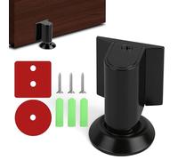 NUTKIT Magnetic Door Stop, Stainless Steel Magnetic Door Catch(Black)