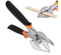NUTKIT Multi Angle Miter Shears, 45-135 Degree Adjustable Angle Trim Cutter, Mitre Shears with 2 Spare Blades, Gasket Shear Hand Tools for PVC Plastic Soft Wood Trunking Cutting