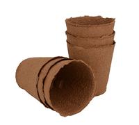 Nutley's 7cm Biodegradable & Organic Wood Fibre Brown Plant Pots (20)