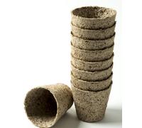 Nutley's Kitchen Gardens Nutley's 6Cm Round Biodegradable Fibre Plant Pots Peat Free Eco Friendly Seed Starter Jiffy Planter - Pack Of 100