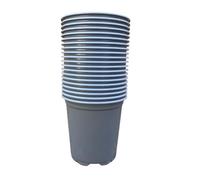 Nutley's Kitchen Gardens Nutley's 9Cm Round Plastic Plant Pots Lightweight Seedling & Nursery Flower Pots With Drainage Holes - Pack Of 100