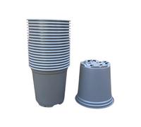 Nutley's Kitchen Gardens Nutley's 9Cm Round Plastic Plant Pots Lightweight Seedling & Nursery Flower Pots With Drainage Holes - Pack Of 20