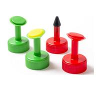 Nutley's Kitchen Gardens Nutley's Bottle Top Waterers Screw Top Plastic Watering Roses Sprinkler Resuable Garden Seedlings Houseplant - Pack Of 4