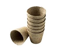 Nutley's Kitchen Gardens Nutley's Round 6Cm Peat-Free Fibre Plant Pots Biodegradable (Quantity: 50, Size: 6Cm)