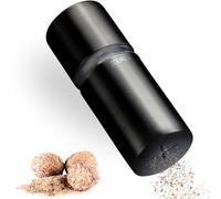 Nutmeg Grinder Mill with Storage Container for Fine Nutmeg Powder - Black