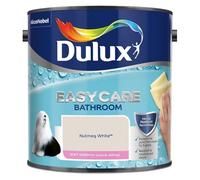 Nutmeg White Dulux Easycare Bathroom Soft Sheen Paint 2.5L - Moisture & Steam Resistant, Mould Protection, Washable Durable Finish for Bathroom Walls & Ceilings