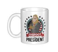 NUTNET Bigfoot Coffee Mug Bigfoot For President Mug Funny Squatchin Sasquatch Bigfoot Gift Coffee Cup Mug 11oz Novelty Coffee Mug