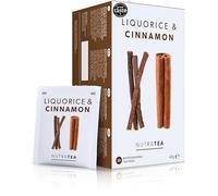 Nutra Tea Liquorice & Cinnamon Tea - Liquorice Tea | Cinnamon Tea - 120 Individually Wrapped Bags - Herbal Infusion (6 Pack)