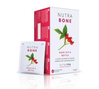 Nutra Tea NUTRABONE Bone Strength Tea for Joint Care, 60 Tea Bags | Bone Health Tea Blend, Ginkgo Biloba, Rosehip & Devils Claw to Maintain Bone Density, Low Caffeine, Reusable, Wrapped, Vegan