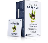 Nutra Tea NUTRADEFENCE - Cold & Flu Tea - Cough Teabags - Immune Tea - Providing Immune Support - With Eucalyptus, Elderberry And Mullein - 120 Individual Wrapped Bags - Herbal Infusion (6 Pack)