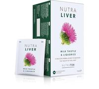Nutra Tea NUTRALIVER - Liver Support Tea | Liver Detox Tea - Helping to Support Liver Health with Milk Thistle, Turmeric & Liquorice - 20 Individually Wrapped Bags - Herbal Teas (1 Pack)