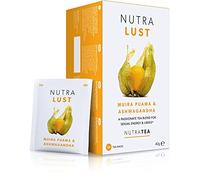 NutraLust - Containing Ashwagandha, Muira Puama and Ginseng - Helping To Improve Passion & Stamina - 40 Enveloped Tea Bags - by NutraTea - Herbal Tea - (2 Pack)