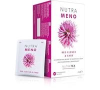 Nutra Tea NutraMeno - Menopause Tea, Red Clover Tea - Perimenopause Relief For Women - Includes Red Clover, Sage & Shatavari Root - 20 Individually Wrapped Bags - Herbal Infusion (1 Pack)