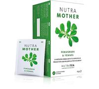 Nutra Tea NUTRAMOTHER - Breastfeeding Herbal Tea - Lactation & Nursing Tea - New Mum Essentials With Fenugr ennel And Raspberry Leaf - 40 Individual Wrapped Bags - Herbal Infusion (2 Pack)