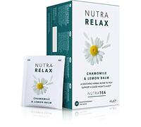 Nutra Tea NUTRARELAX - Night Time Tea For Sleep And Calm | Relaxing Tea Blend Including Chamomile, Passionflower & Lemon Balm - 40 Individual Wrapped Bags - Herbal Infusion (2 Pack)