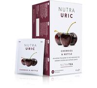 Nutra Tea NUTRAURIC - Uric Acid Support - Containing Natural Cherry & Nettle - 20 Individual Wrapped Bags - Herbal Infusion (1 Pack)