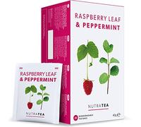 Nutra Tea Raspberry Leaf & Peppermint Tea | Raspberry Leaf Tea For Pregnancy & Expectant Mothers - 120 Individually Wrapped Bags - Herbal Infusions (6 Pack)