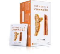 Nutra Tea Turmeric & Cinnamon Tea | Turmeric Tea - 20 Individually Wrapped Bags - Herbal Infusion (1 Pack)