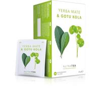Nutra Tea - Yerba Mate & Gotu Kola - Yerba Mate Tea, Coffee Alternative, Fitness Tea - Caffeine Alternative Without the Jitters - 120 Individually Wrapped Bags - Herbal Infusion (6 Pack)