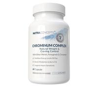 Nutraconcepts Chromium Complex - Natural Weight & Craving Control - Chromium 150mcg - Bitter Melon, Fenugr innamon - Zinc Citrate & Manganese - 60 Vegan Capsules - Zero Fillers - Made in UK