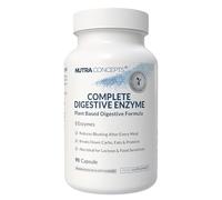 Nutraconcepts Complete Digestive Enzyme - 90 Vegan Capsules - Reduces Bloating & Supports Digestion of Carbs, Fats & Proteins - Plant Based Digestive Formula with 8 Enzymes - Supports Gut Health