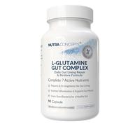 Nutraconcepts L-Glutamine Gut Complex - 90 Vegan Capsules - Gut Lining Repair & Restore Formula - 7 Active Nutrients - Supports Intestinal Integrity & Mucosal Health - Made in UK