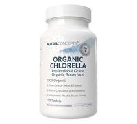 Nutraconcepts Organic Chlorella - 120 Vegan Tablets - Immune, Liver & Digestive Support - Deep Cellular Detox - Rich in Chlorophyll & Antioxidants - Energy Boosting - Natural Superfood - UK Made