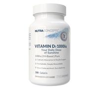 Nutraconcepts Vitamin D3 1000iu - 300 Geltain Capsules - Supports Immunity, Bones, Teeth & Muscle Function - Oil-Based for Superior Absorption - Easy to Swallow - High Strength Cholecalciferol