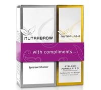 Nutracosmetic NutraBrow Eyebrow Enhancer & Nutralash Eyelash Formula 2.0 I Dense Eyebrow and Long Eyelashes in 6-12 Weeks I Serum for Eyelash and Eyebrow Growth I 3 ml & 1 ml