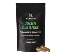 Nutrality 14 Day Colon Cleanse Detox Food Supplement 28 Capsules | Constipation Relief for Adults | Gut Cleanse & Bowel Support | Stool Softeners for Adults, Bloating Relief for Men & Women