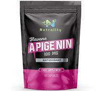 Nutrality Apigenin with Chamomile Extract Supplement 100mg | Sleep, Prostate & Glucose Metabolism Support | Time Health & GABA Supplements | Vegan, Gluten-Free | 60 Capsules