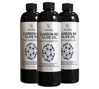Nutrality Carbon 60 Olive Oil Food Supplement | 99.9% Solvent-Free Pure Formula | For Men & Women | 140ml | 3 Pack Bundle