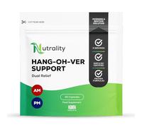 Nutrality Hang-Oh-Ver Support Dual Relief 30 Capsules - Hangover Support Supplement with DHM, Vitamin B12 & Vitamin C - After Drinking Recovery Support for Mood, Sleep, Energy & Muscle Function