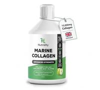 Nutrality Hydrolysed Marine Collagen Liquid 15,000mg, 500ml Bottle | High Strength Liquid Collagen for Women, Collagen Drink with Hyaluronic Acid, Vitamin C, D & Biotin, Apple Flavour, No Sugar