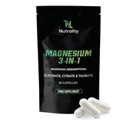 Nutrality Magnesium Glycinate 3-in-1 Complex | 60 Vegan Capsules