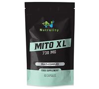 Nutrality Mito XL 738mg Supplement | Mitochondrial Supplements for Cellular Energy | Vitamin B2, Schisandra, Turmeric & Black Pepper | 60 Vegan Capsules