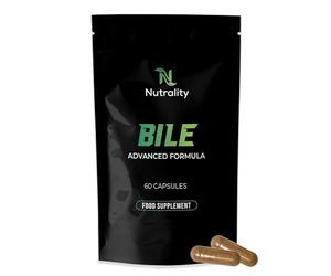 Nutrality Ox Bile Supplements UK | Gallbladder Support & Liver Salts Detox | Bile Salts for Gallbladder | 30-Day Supply | 60 Capsules