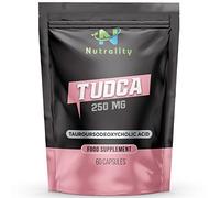 Nutrality Tudca Supplement 250mg | Bile Salts & Liver Support Cleanse Detox & Repair | Brain, Metabolism, & Gut Health | Mitochondria & Digestion Booster | Gallbladder Supplements | 60 Vegan Capsules