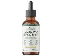 Nutrapure Lymphatic Drainage+ - 30ml - Herbal Liquid Drops - Supports Circulation, Detox & Natural Elimination - 10-Herb Proprietary Blend - Reduces Puffiness & Water Retention - Made in UK
