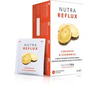 NUTRAREFLUX - Acid Reflux Tea | Digest Tea - Helps Supports Digestion & Balance In The Stomach - Includes Slippery Elm & Fennel - 60 Enveloped Tea