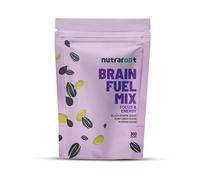 Nutraroot Brain Fuel Mix | Pumpkin, Sunflower & Black Sesame Seeds | Vegan, Gluten-Free Mixed Seeds | Focus & Energy Support | Healthy Snack | 300g Resealable Pack