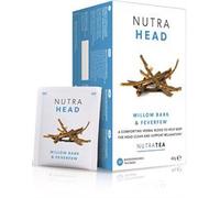 NUTRAHEAD - Migraine Relief Tea | Headache Relief Tea - For Tension Headache Relief & Migraines - Includes Feverfew, Willow Bark & Rhodiola - 20 Enveloped Tea Bags - by Nutra Tea - Herbal Tea