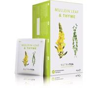 Nutra Tea - Mullein Leaf & Thyme | Mullein Tea for Lungs & Throat - 80% Mullein Leaf, 20% Thyme - 20 Enveloped Tea Bags - by Nutra Tea - Herbal Tea - (1 Pack)