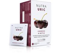 NUTRAURIC - Uric Acid Support - Containing Natural Cherry & Nettle - 40 Enveloped Tea Bags - by Nutra Tea - Herbal Tea - (2 Pack)