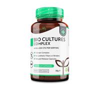 Super Strength 40 Billion CFU Bio Cultures Complex with 15 Live Strains â Advanced Multi Strain Formula â Vegan Capsules â Digestive E