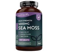 Nutravita 5000mg Sea Moss - 400 Irish Sea Moss Tablets - 6.5 Months Supply