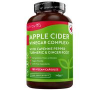 Nutravita Apple Cider Vinegar Capsules with Cayenne Pepper, Turmeric and Ging...