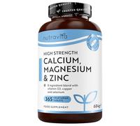 Nutravita Calcium Magnesium & Zinc with Vitamin D D3 Copper Selenium Boron and Manganese - 365 Tablets