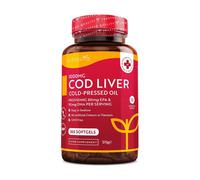 Cod Liver Oil 1000mg Cold-Pressed Fish Oil 365 Softgels Nutravita White One Size